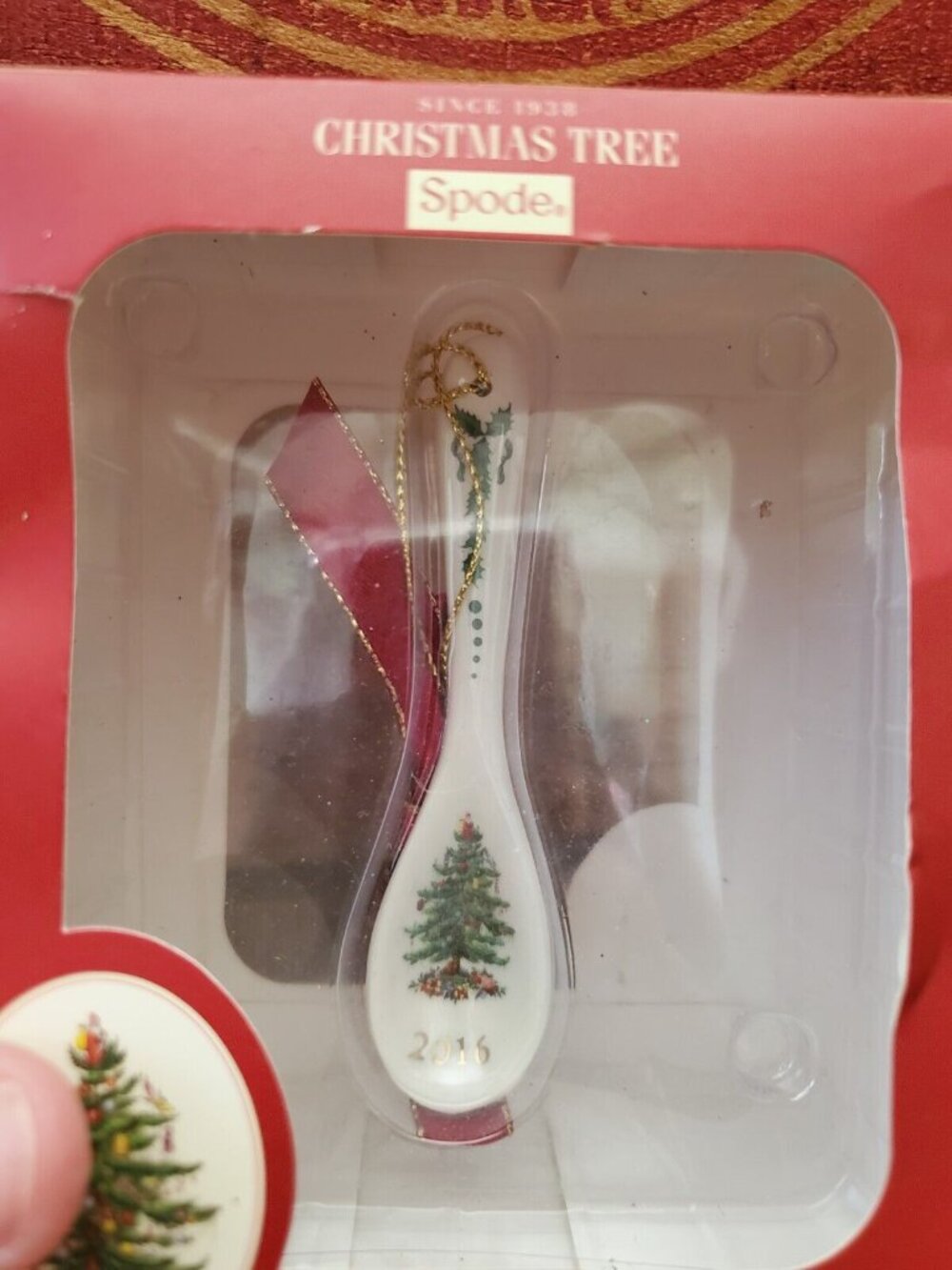 Spode Christmas Tree Annual Spoon Ornament 2016 Spoon - Boxed
